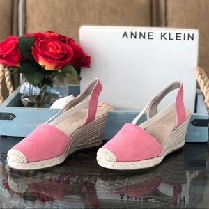 anne klein abril espadrille wedge sandal